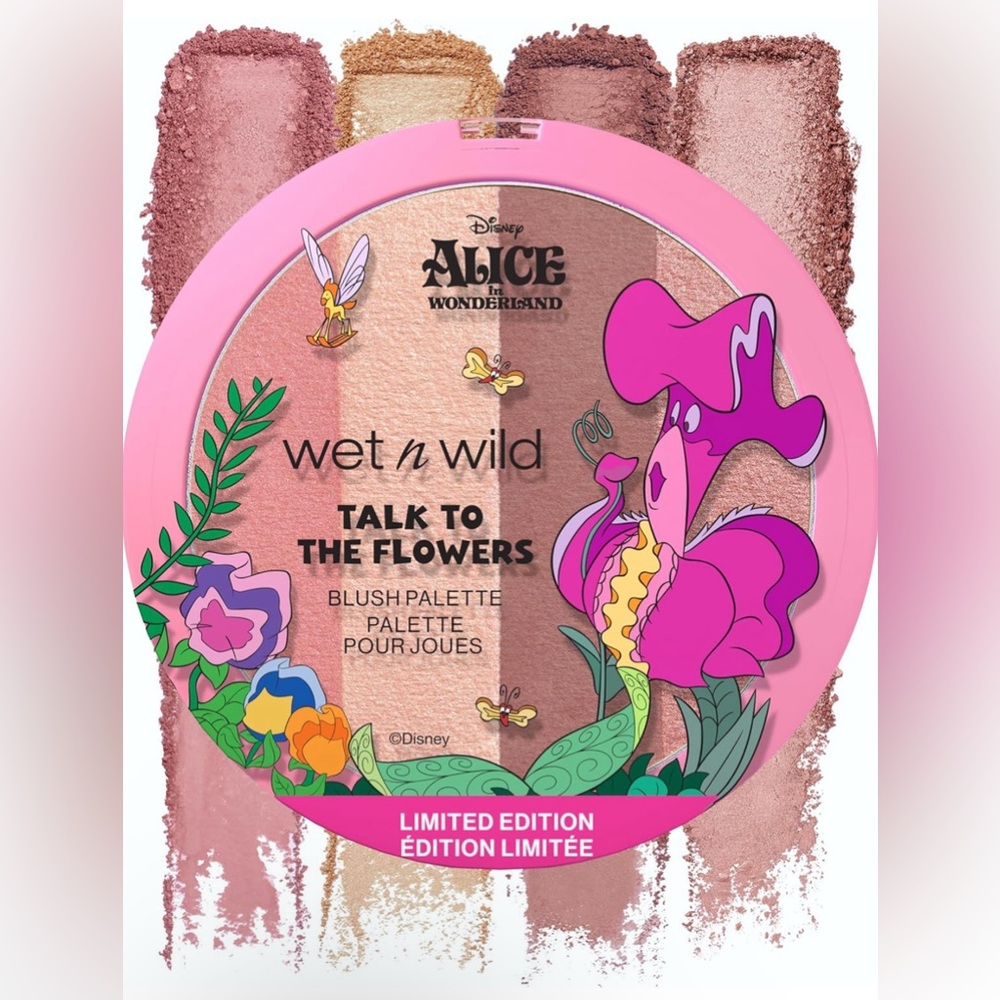 NWT Alice in Wonderland x Wet N Wild Blush Palette Talk to The Flowers